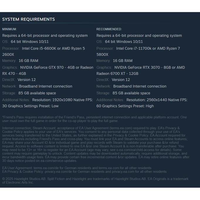 Split Fiction | Game PC Original