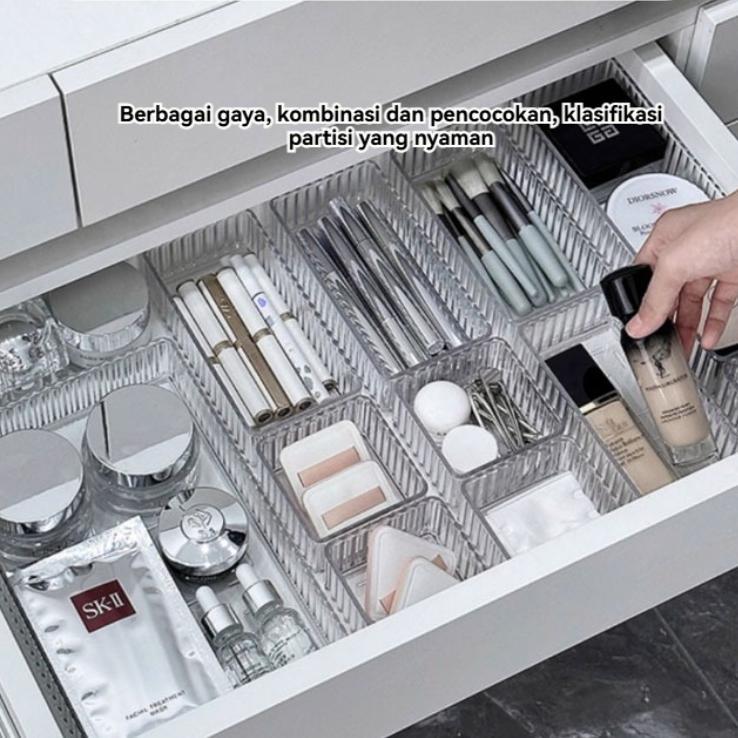 DISKON KOTAK AKRILIK LACI AKRILIK STORAGE ORGANIZER ACRYLIC TEMPAT PENYIMPANAN SERBAGUNA | DRAWER BA