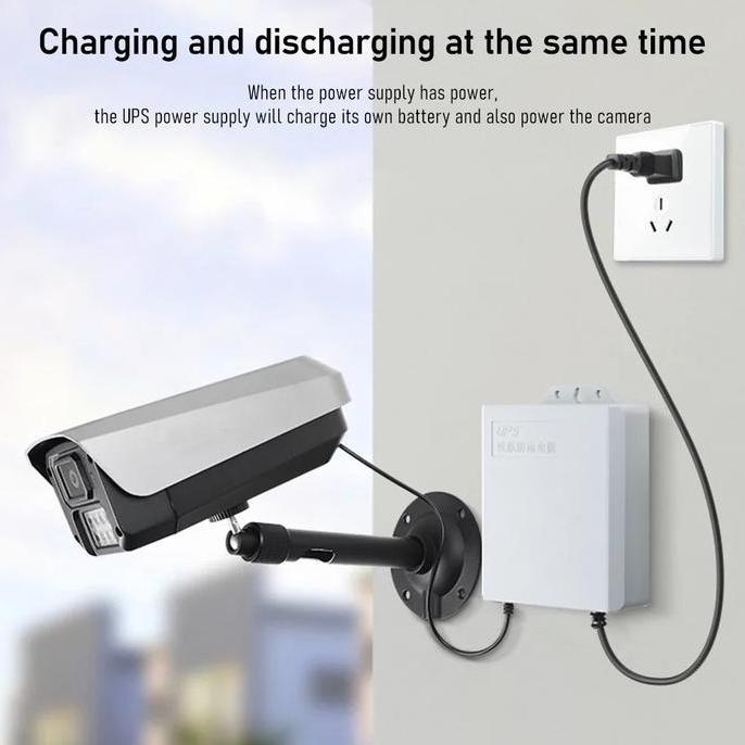 Collegare- Techbee Ups 15200Mah Ups Mini 12V Untuk Wifi Ups Mini 12 Volt Ups Wifi Ups Cctv Ups Dc Mi
