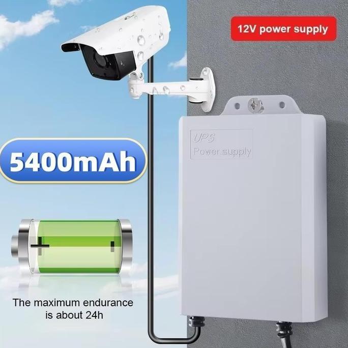 Collegare- Techbee Ups 6000Mah Ups Mini 12V Untuk Wifi Ups Mini 12 Volt Ups Wifi Ups Cctv Ups Dc Min