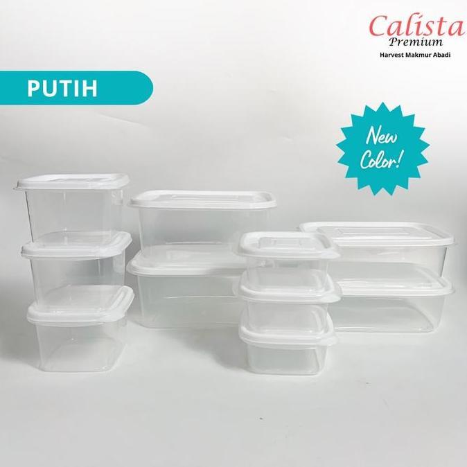 TOPLES KULKAS SET CALISTA OITA PUTIH SET ISI 10PCS/ TOPLES FOOD KONTAINER/CONTAINER KULKAS SET/ TEMP
