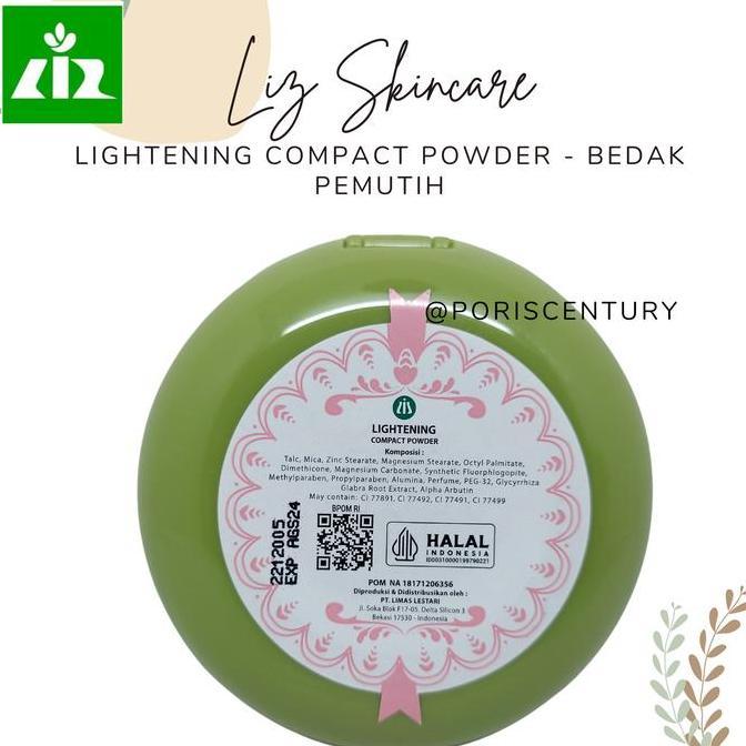 Viso- Liz Skincare Lhtening Compact Powder / Liz Skin Bedak Pemutih Untuk Whitening Dan Flek Hitam D
