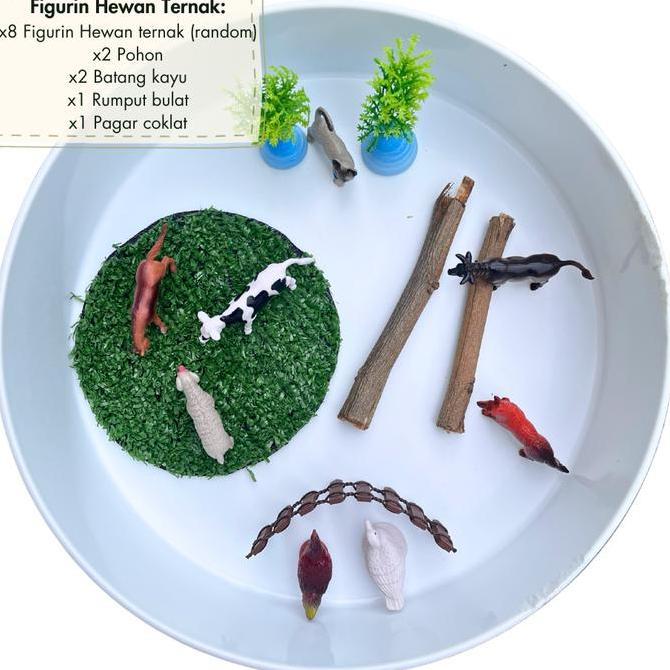 House Of Peekaboo Furin Sensory Play Miniatur Plastik Furine Animal Action Furine Animal El Sea Farm
