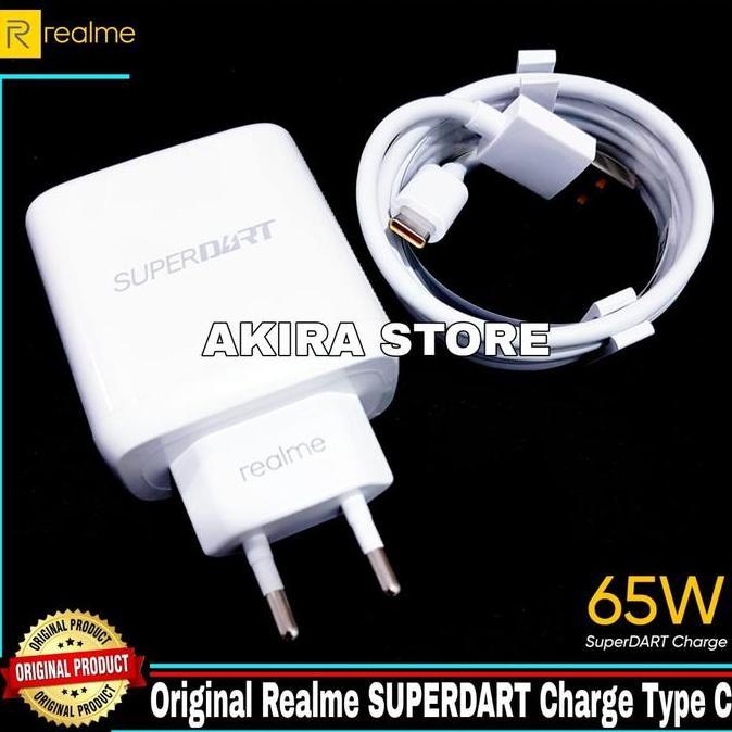 Charger Realme 8 Pro Super Dart 65 Watt ORIGINAL 100% USB Type C