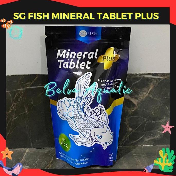 Mumpungready- Sgfish Mineral Tablet Ketapang Tablet Plus Vitamin C 40 Tablet 80 Gram Obat Vitamin Ga