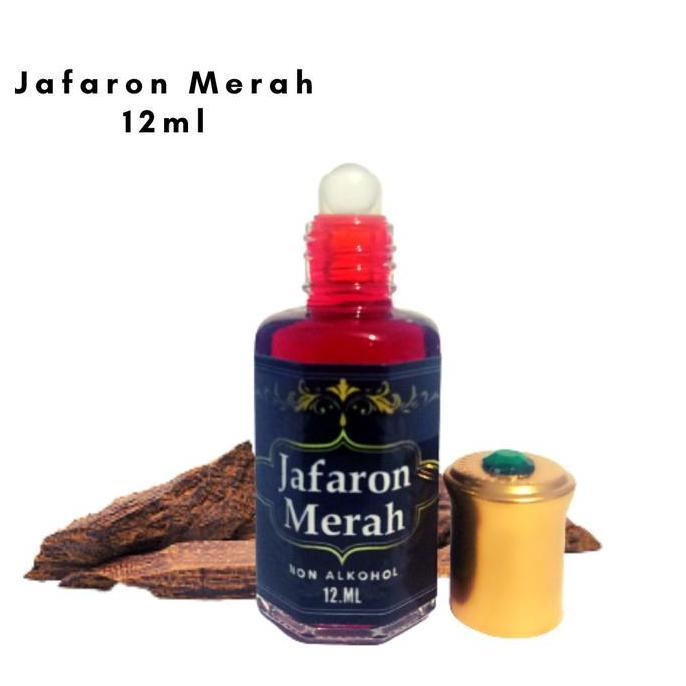Terbaikprod- Minyak Jafaron Merah Parfum Arab Saudi 1Ml