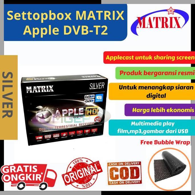 oktaverinageola - set top box matrix apple silver stb dvb t2 tv digital new