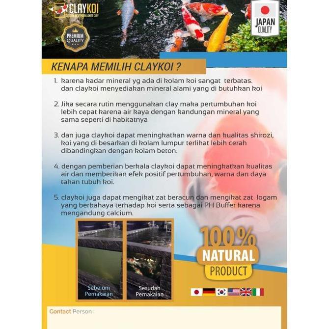 Mumpungready- Clay Koi Plus Bacteria Starter Penjernih Kolam Bakteri Starter Kolam