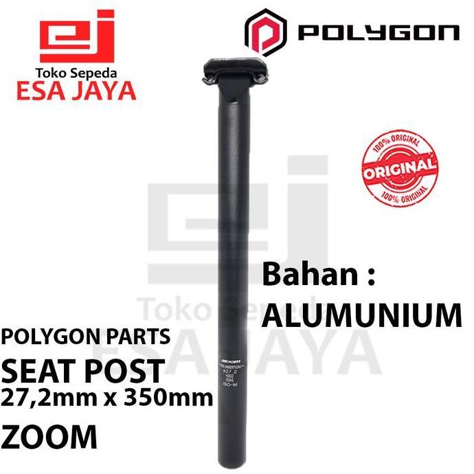 Seat Post Polygon 27,2 x 350mm Alumunium Alloy Seatpost 27.2 Original Diskon