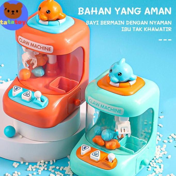 arthaziell Mesin capit boneka mini yang menarik dengan lampu, mesin capit boneka mini rumah tangga u