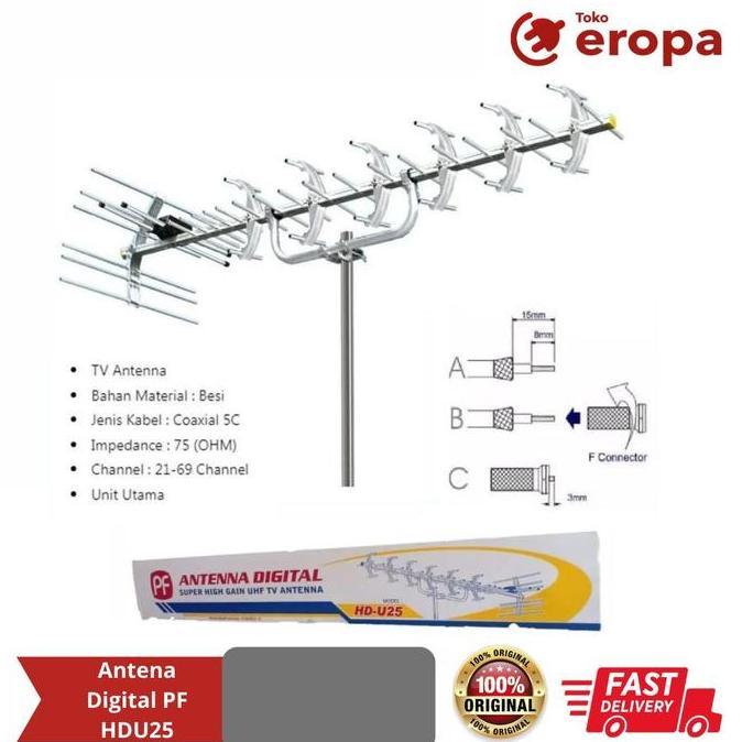 oktaverinageola - antena digital pf hdu25 original brand