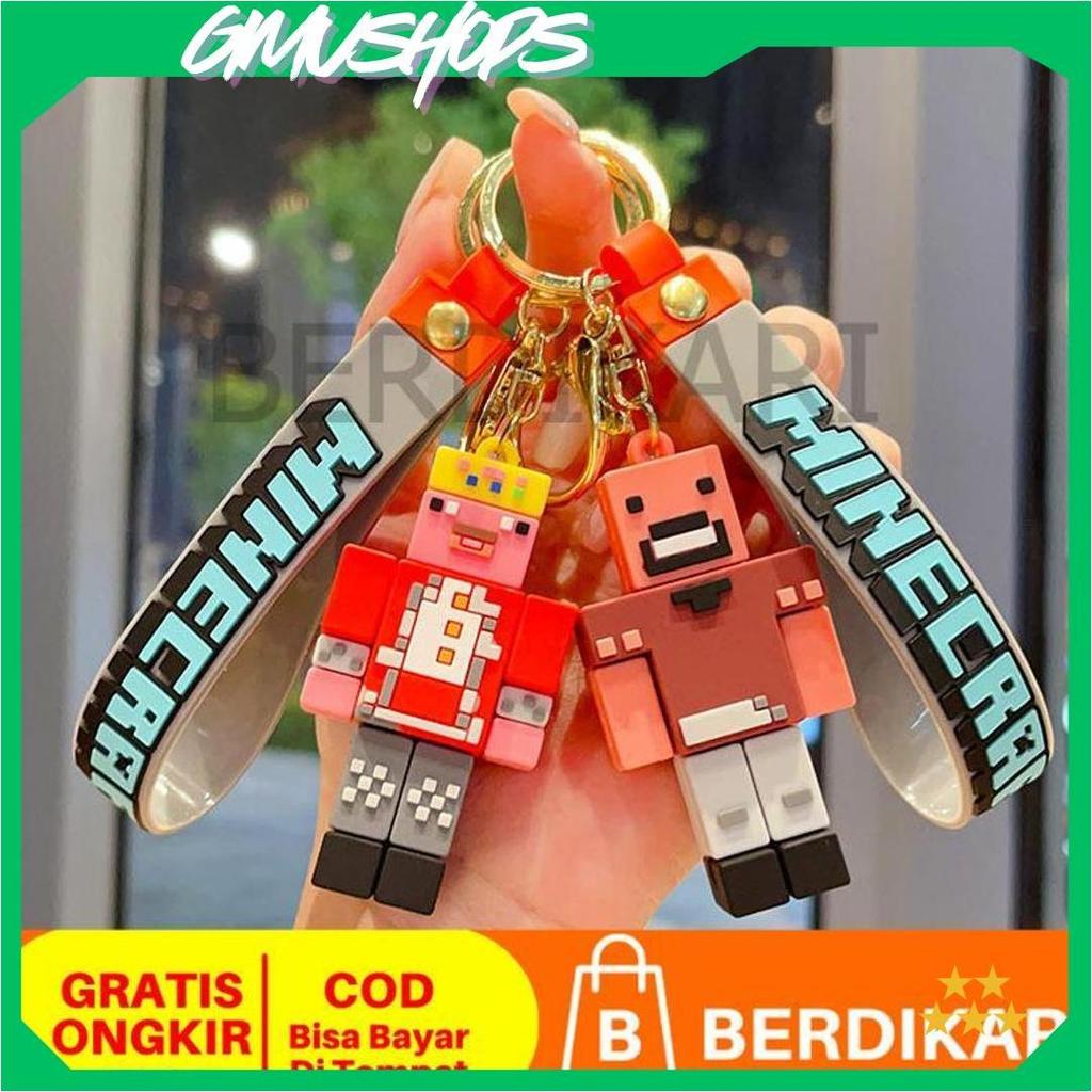 BD Gantungan Kunci Minecraft Silikon Premium / Gantungan Kunci Minecraft / Ganci Minecraft / Gantung