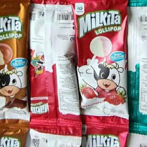 Barudatanglagi- Permen Milkita Lolipop 1Pack Isi 30 Tangkai