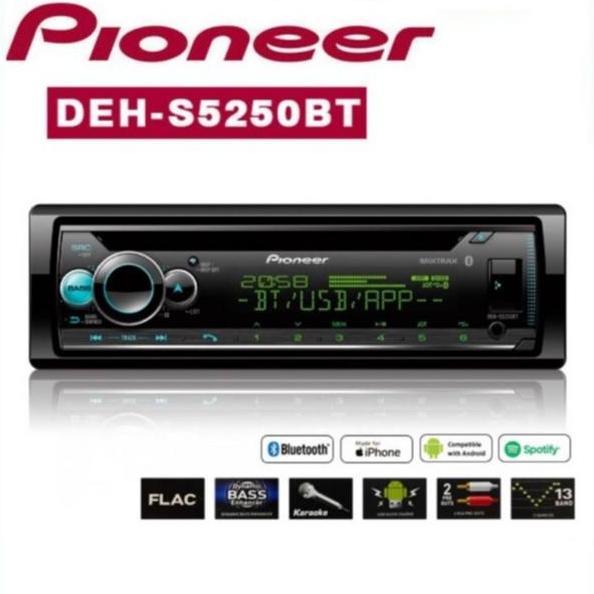 Promo Head Unit Tape Mobil Single Din Dvd Pioneer Deh-S5250Bt Usb Bluetooth Cod