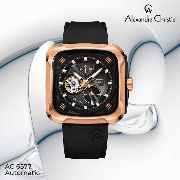 ALEXANDRE CHRISTIE AC6577 AC 6577 RUBBER BAND OTOMATIS ORIGINAL