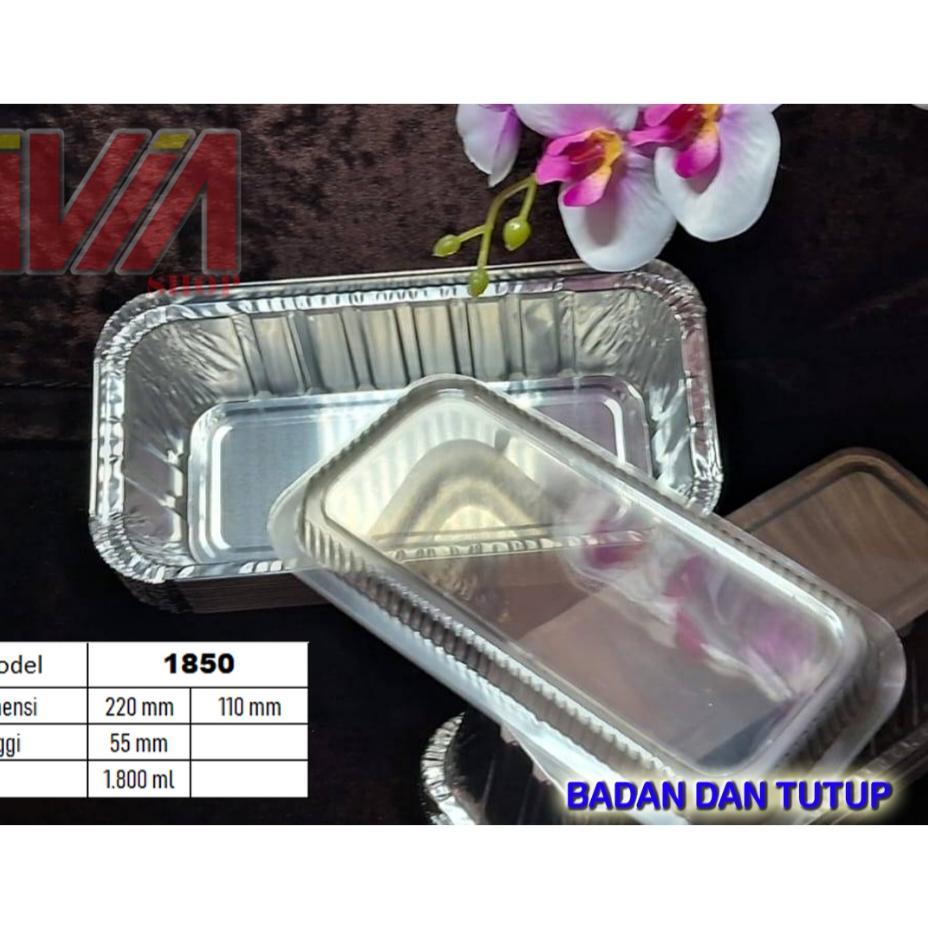 Bx 1850 Alu Aluminium Alumunium Foil 22 X 11 Cm Dengan Tutup Mika