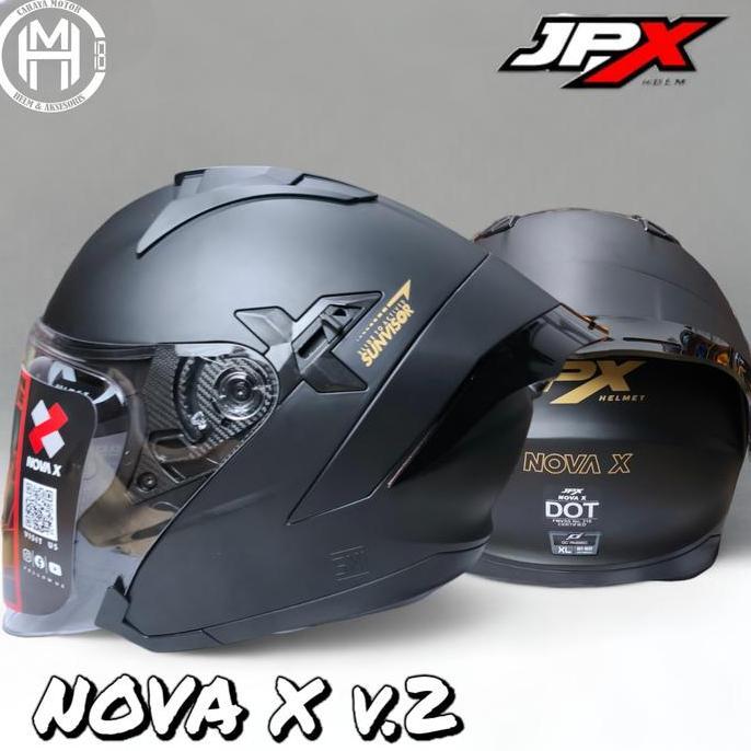 HELM JPX NOVA-X v.2 BLACK DOP | HELEM HALF FACE Motorcycle