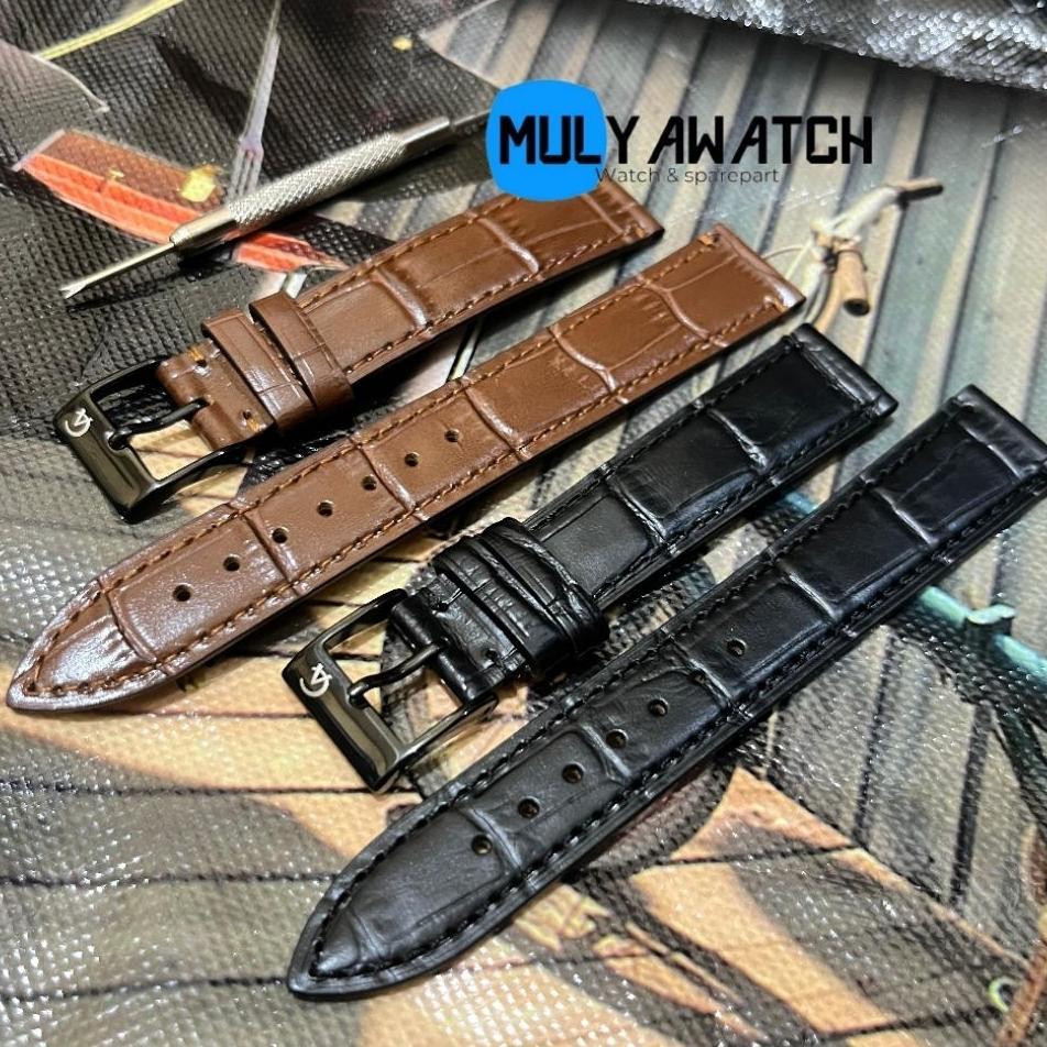 Strap Tali Jam Tangan Alexandre Christie Bahan Kulit Croco Premium Untuk Pria Wanita 16Mm 18Mm 20Mm