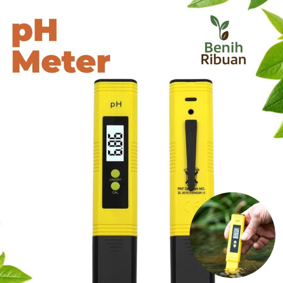 Benih Ribuan - Digital Ph Meter Alat Ukur Kadar Keasaman Air Akurat Praktis Untuk Hidroponik