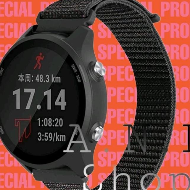 Garmin Forerunner 245 245 Music Strap Nylon Nilon Watch Band Tali Jam Tangan Smartwatch