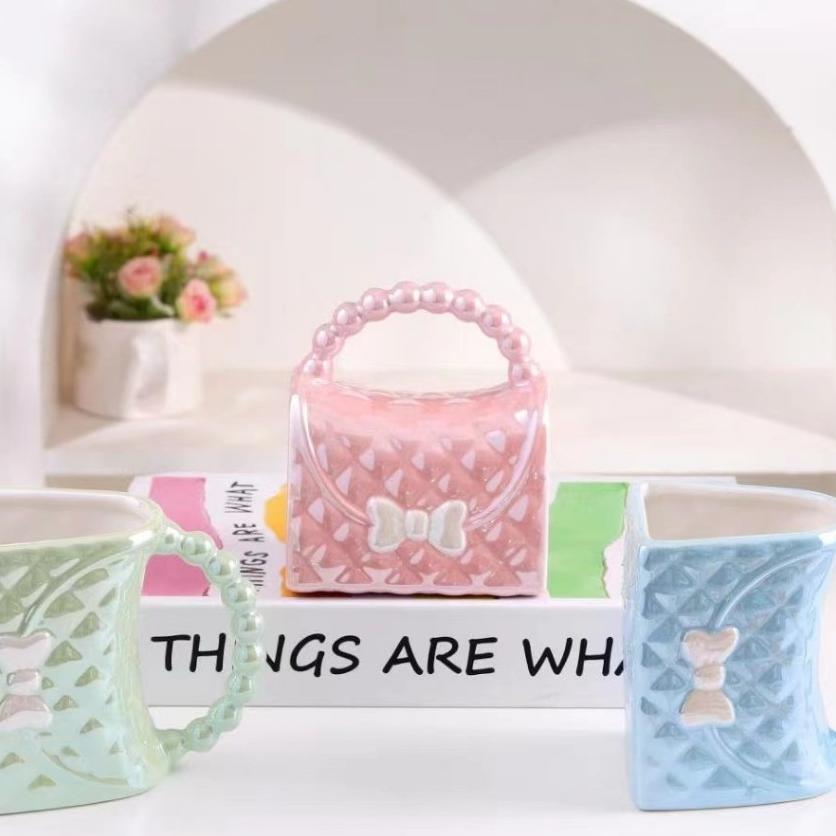 Mug Gelas Keramik Tas Mini Pita 360Ml
