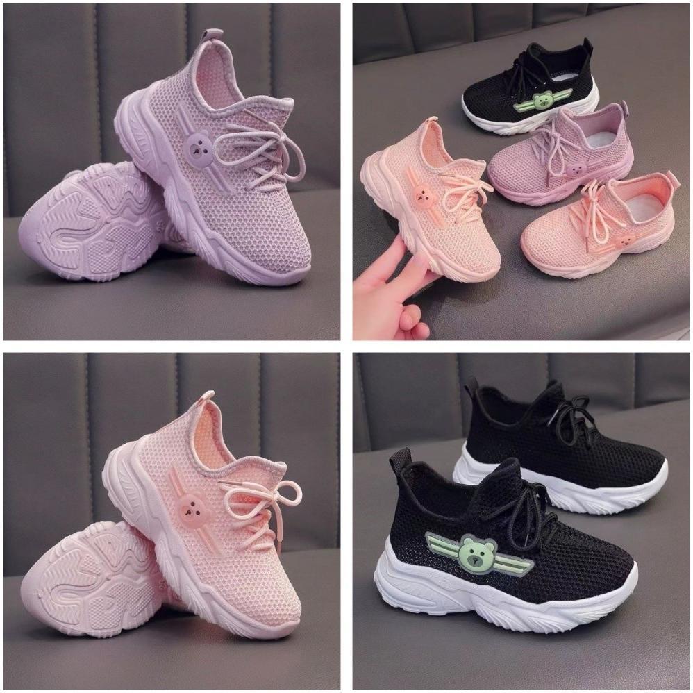 Sunly Sep-Anak003 (Tanpa Kotak) Sepatu Anak Unisex Sneakers Size 26-35 Simple Polos Anak Cewek Anak 