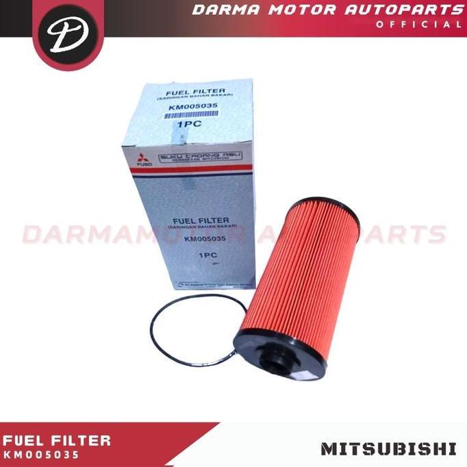 FUEL FILTER FUSO FN62F ORI ASLI KM005035 MITSUBISHI FIGHTER