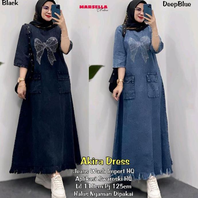 Devarahardians - GAMIS MIDI JEANS WASH JEANS WASH