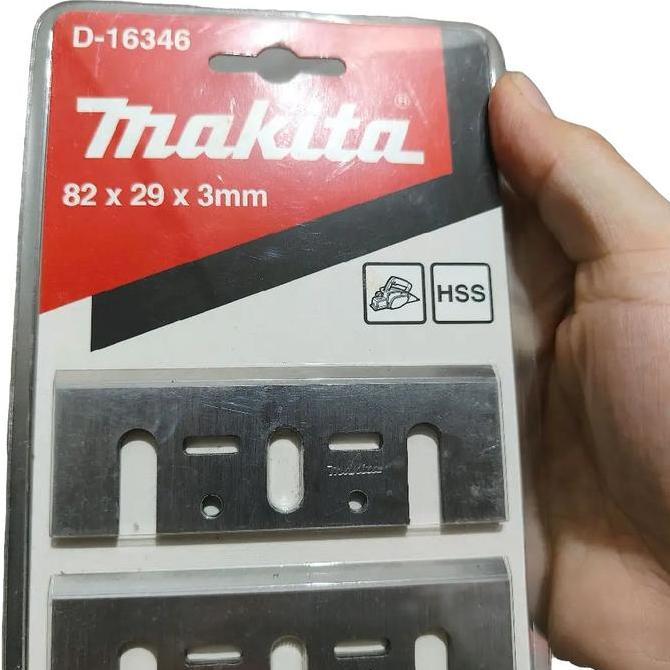 Makita D-16346 Mata Pisau Serut Kayu 82X29X3Mm / Mata Pisau Planer Serut Kayu 82Mm Makita Original H
