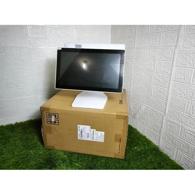 PC Kasir Zonerich Touch screen POS Terminal ZQ-T8360 Dual Layar 15inch Intel Celeron J1900 OS Window