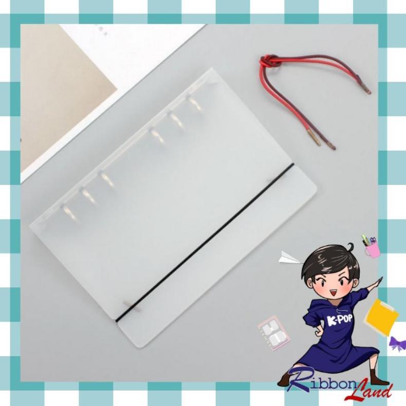 A5 A6 Binder 6 Ring Bahan PP Frost Mika Tebal