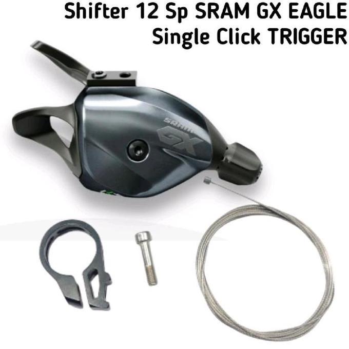 SRAM SL GX EAGLE 12 SPEED SINGLE CLICK TRIGGER LUNAR RIGHT INCLUDE CLAMP SHIFTER - SHIFTING LEVER SH