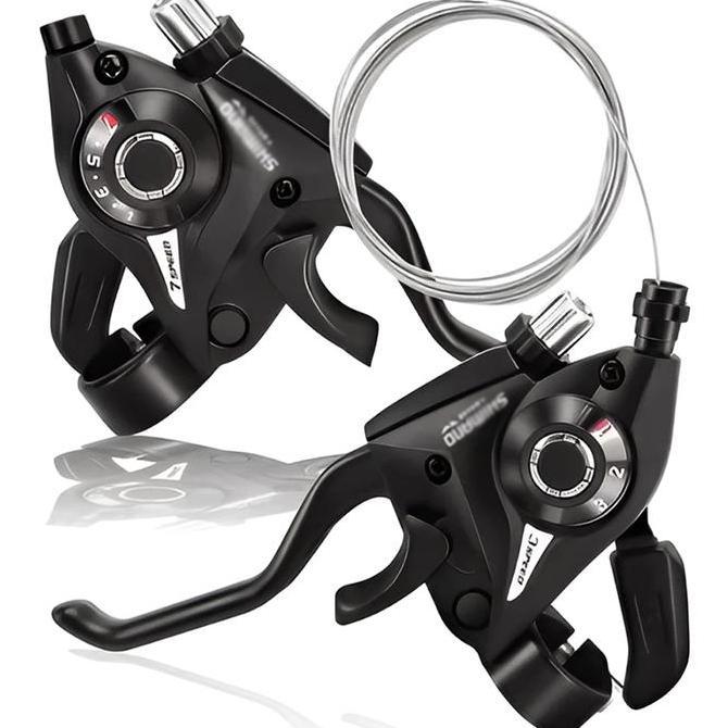 3*7 8 SPEED SET REM DAN PEMINDAH SHIFTER OPERAN GIGI SEPEDA MTB SHIFTER GUNUNG SELI MTB GUNUNG DEWAS
