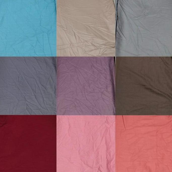Nahen- Kain Meteran Katun Ima, Kain Gamis Kain Katun Ima Platinum Biru Coklat Abu Kemeja