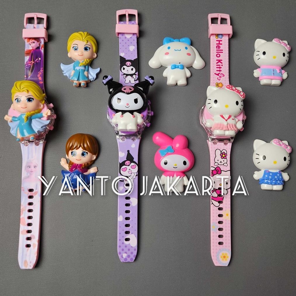 Jam Tangan Anak Perempuan Free 2 Casing Karakter