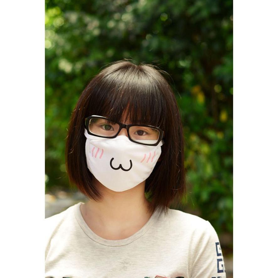 Mem Masker Emoticon Japan Mask Anime Ekspresi Kartun Lucu Kaomoji Mutu Terbaik