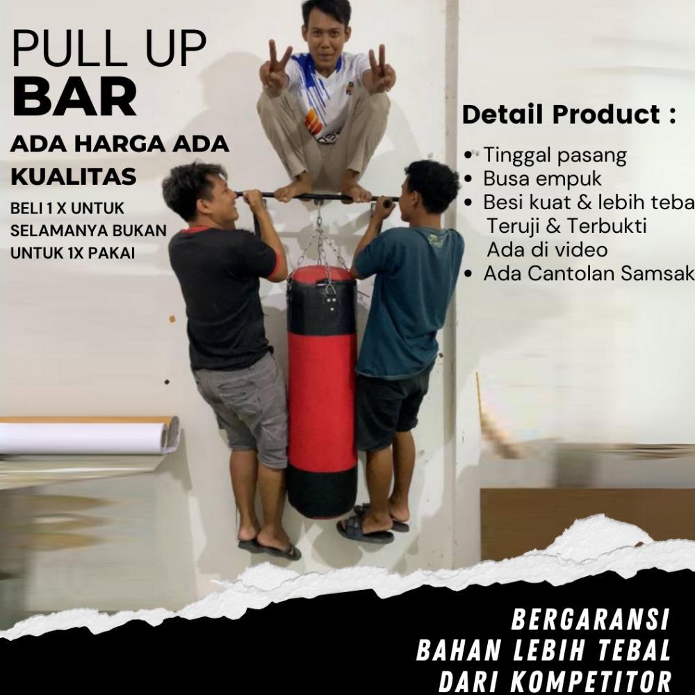 pull up bar 6 grip gantungan samsak boxing alat olahraga outdoor