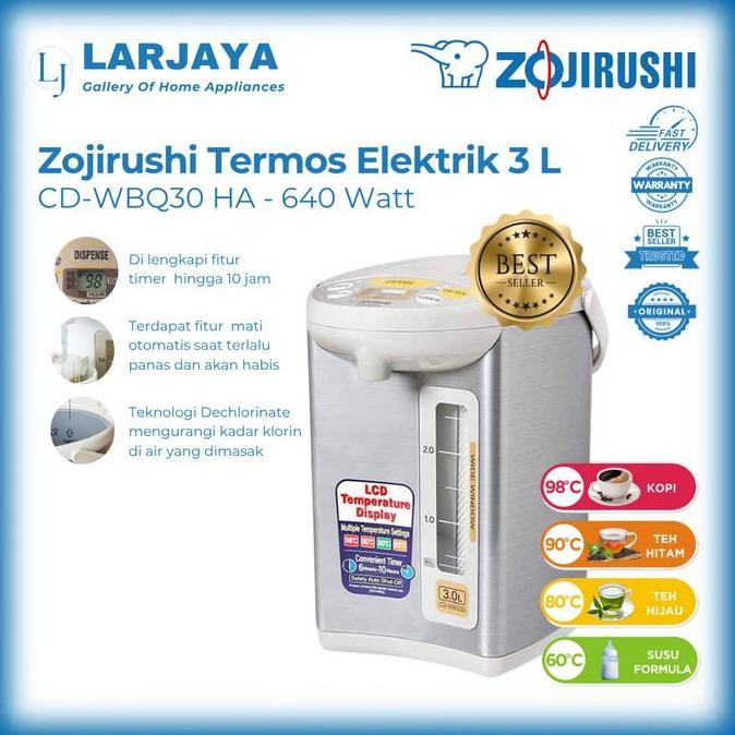 Termurah Termos Listrik Zojirushi 3 Liter Cd-Wbq30.Ha | Electric Pot