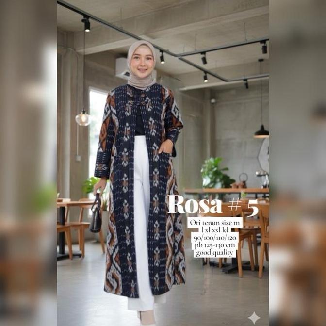 FLASH SALE Atasan Wanita Outerwear Cardigan Long Outer tenun Kardigan Wanita Baju kerja Baju Batik a