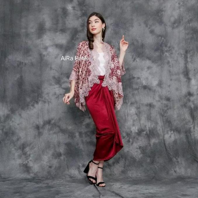 JUAL Cape Brukat Motif | Bolero Motif | Outer Batik | Batik Viscose aira cardigan Trend Loose-fittin