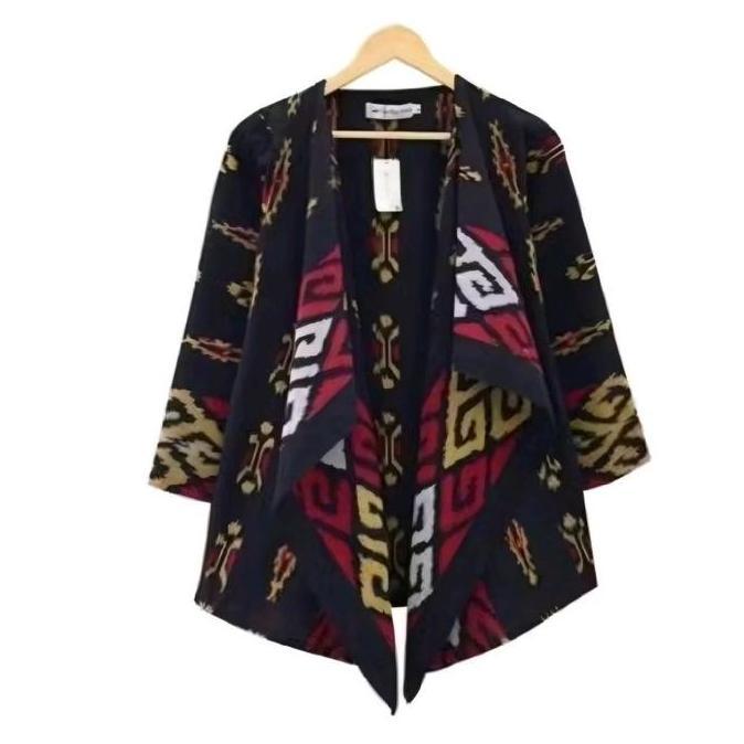 DISKON Outer  tenun - cardigan wanita - blazer etnik - atasan batik wanita DISKON