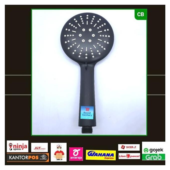 Liderado- Kran Cabang Shower Hitam/Kran Air/Kran Kamar Mandi/Shower Dingin Hitam