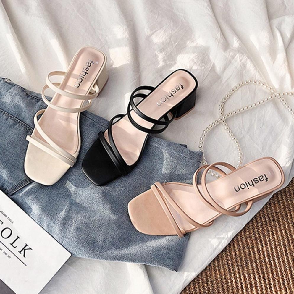 ORIGINAL SANDAL HEELS HAK TAHU WANITA ELEGAN