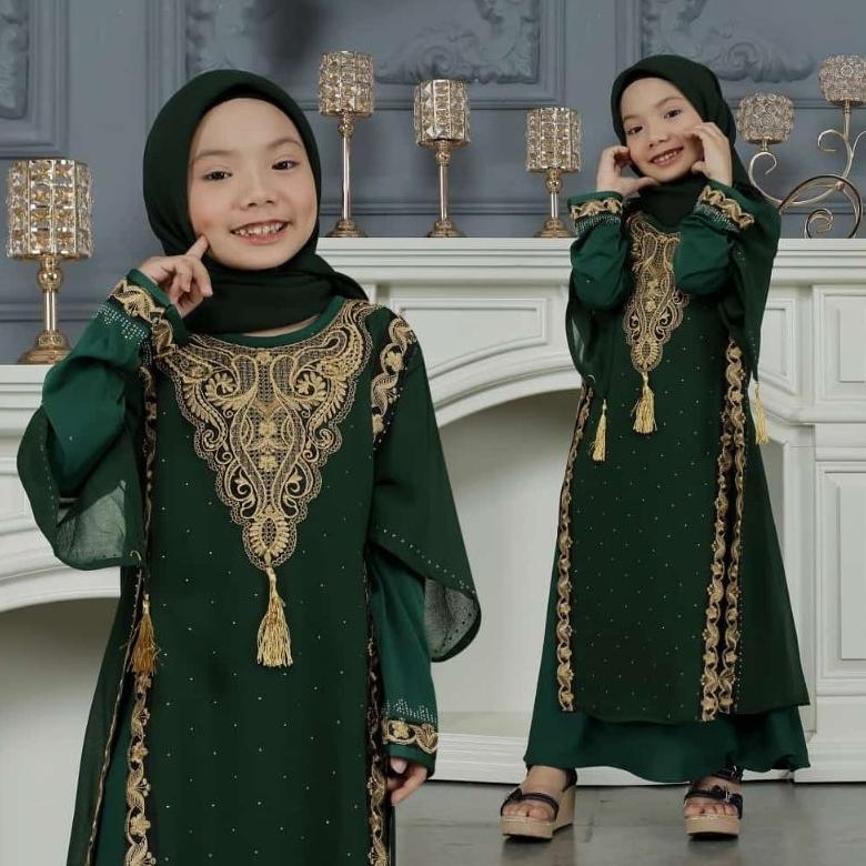 RECOMMENDED GAMIS ABAYA ANAK IRANA BAHAN JERSEY KOREA