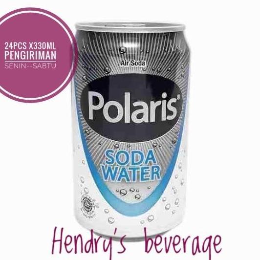 yustika767 - air soda polaris 1karton isi 24pcs original | polaris soda water | soda tawar