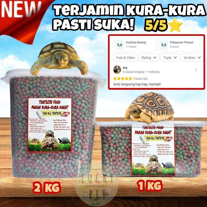 TERMURAH - Makanan kura kura darat sulcata sulkata tortoise food pelet kura kura