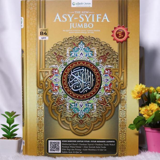 Alquran ASY-SYIFA AKBAR B4 Tajwid Waqaf Ibtida Terjemah Perkata Latin Al-Quran Jumbo Per Kata AsySyi