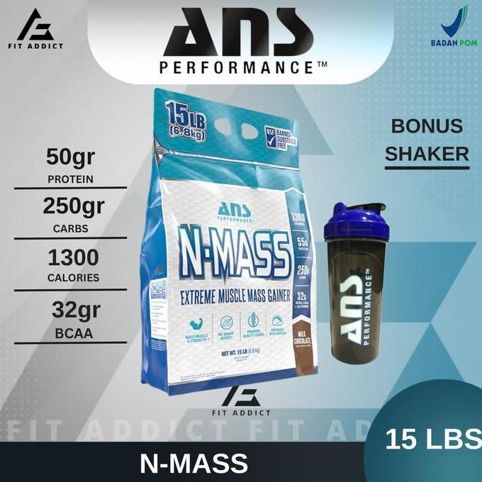 ANS NMASS N-MASS GAINER 15 Lbs Lb 15Lbs 15Lb Weight Gainer N MASS