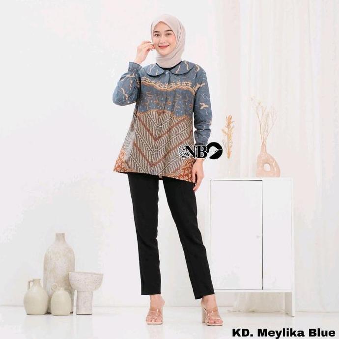 BELANJA SEKARANG!! Baju batik wanita model kekinian ukuran M L XL XXL Katun Nyaman Panjang Seragam A