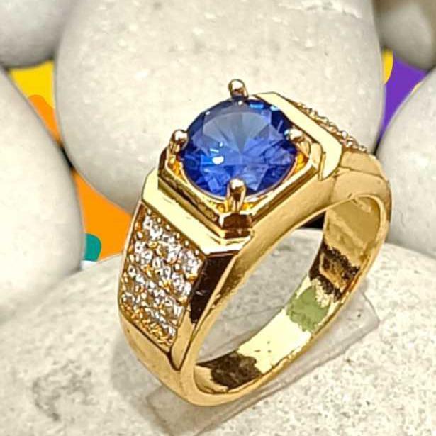 hot cincin pria terbaru model batu permata akik elegan